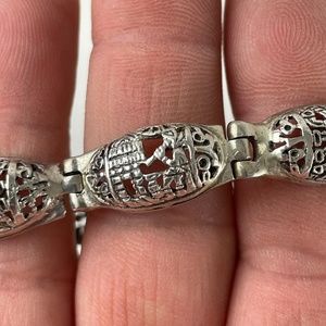 Intricate Silver Mexican Bracelet